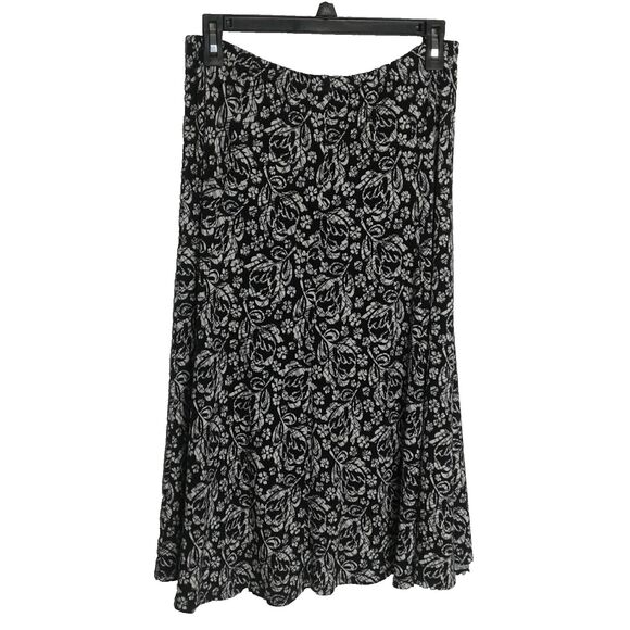 Christopher & Banks Womans Black And White Skirt Small - Picture 3 of 4